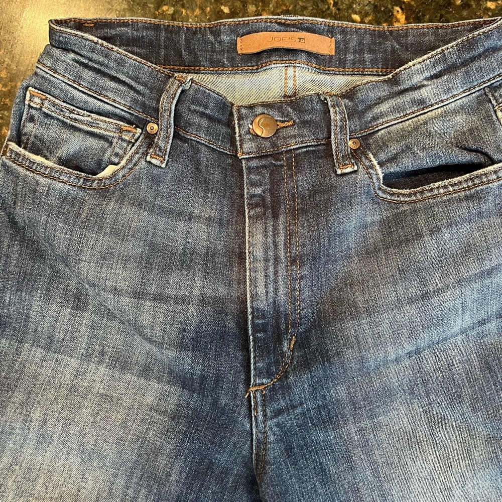 Joe’s Jeans Dark Wash Button Fly Stretch Denim